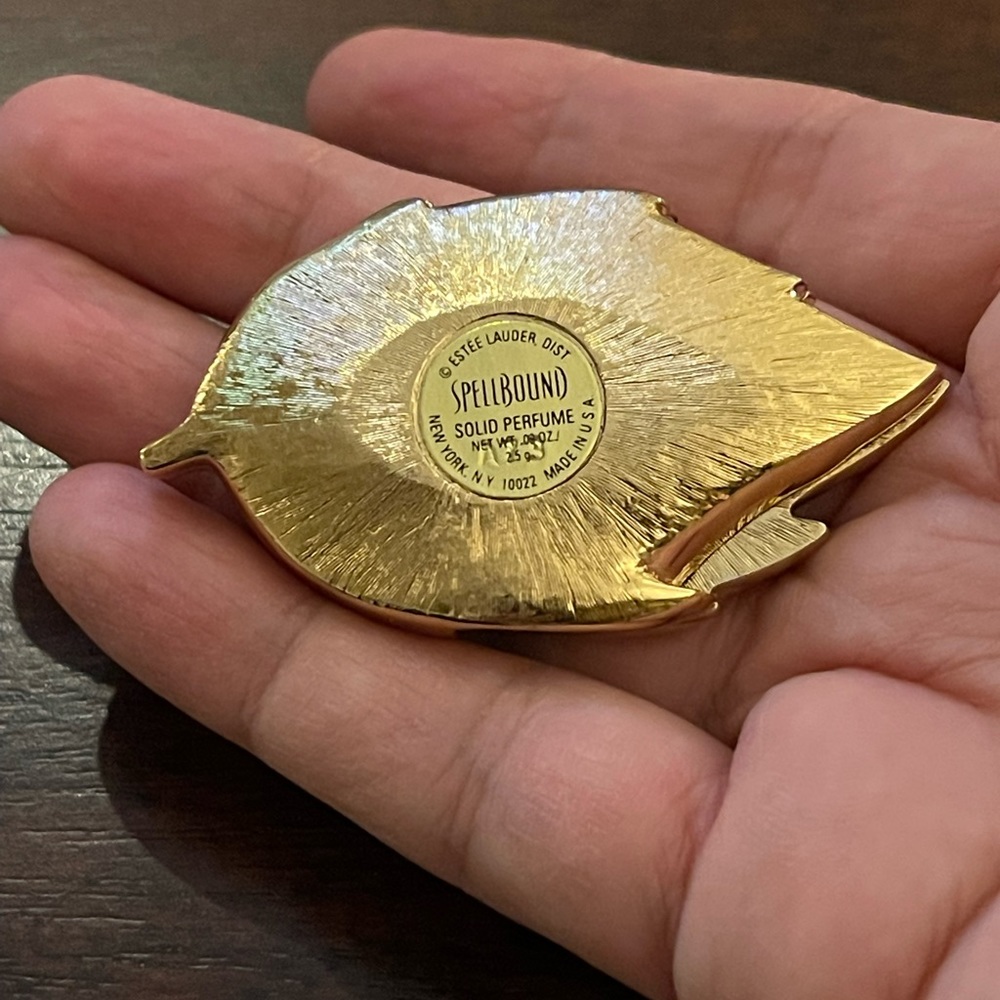Este Lauder 1990s Solid Perfume Compact- Enameled… - image 3